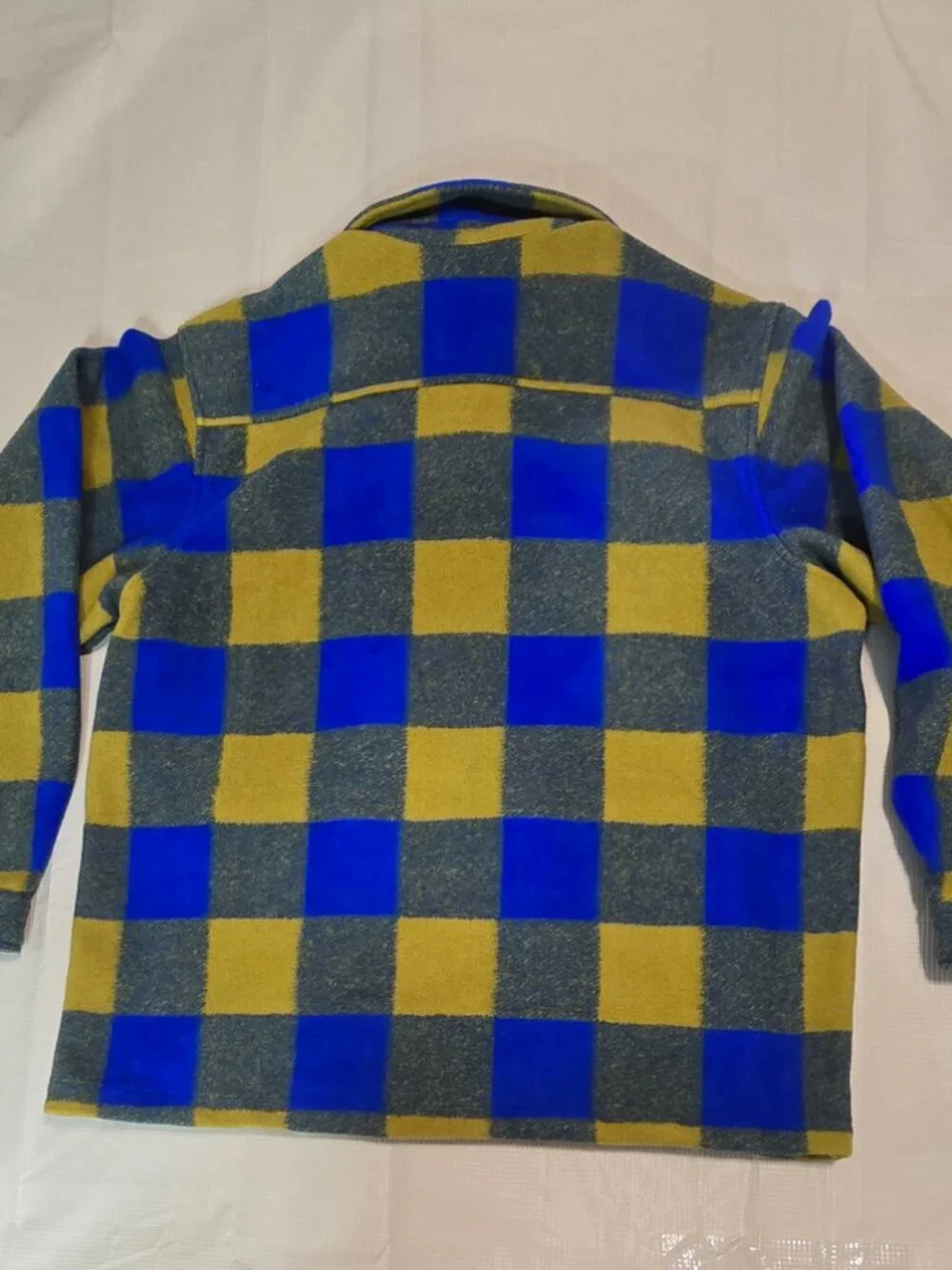 Nike SB Essential SkateShirt Jacket Flannel HV1421-405 Blue Yellow Plaid Mens M